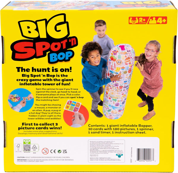 Big Spot 'N Bop! the Giant Wobbly "Find It First" Game, a Fun, Active Race for Mind and Body, Run around the Giant 4 Foot (122Cm) Inflatable