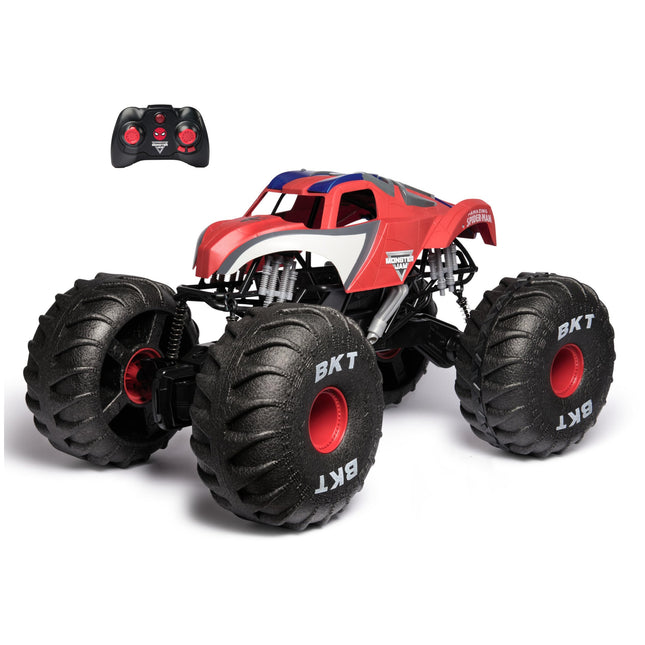 Monster Jam Marvel Mega Spider-Man RC Monster Truck, All-Terrain, over 2 Feet Lo