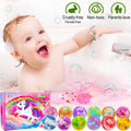 Unicorn Bath Bombs for Girls Kids with Toys Surprise Jewelry inside Gift for Girls 3 4 5 6 7 8 Years Old Birthday Gifts Ideas Easter Gifts for
