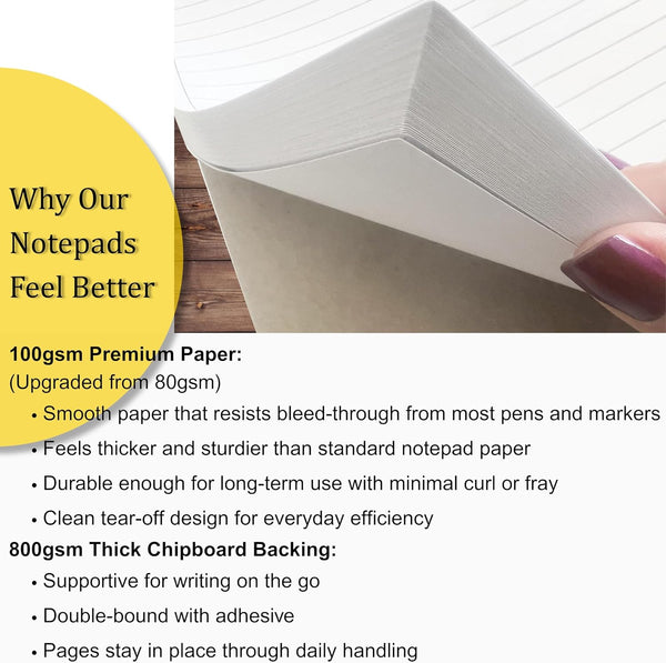 Weekly to Do List Notepad, 60 Page Task Planning Pad W/Daily Checklist, Priority Todo Checkbox & Notes. Desk Notebook to Organize Office 11 X 8.5