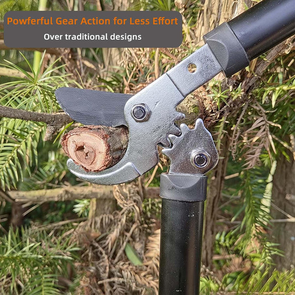 Loppers for Tree Trimming, Sharp Steel Blade Branch Cutter Bush and Tree Trimmer with 1.3" Clean Cut, Garden Clippers with Gear Action,