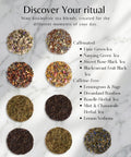 EZR Leaf Herbal & Fruit Tea Sampler Gift Box – 22 Pyramid Tea Bags with 9 Fruit & Floral Blends – Low & Caffeine Free Assortment for Relaxing Tea