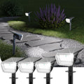Linkind Solar Spot Lights Outdoor, 60 Leds Solar Lights Outdoor Waterproof IP67 with 30% Conversion Rate, Ideal for Landscape, Garden, Yard,