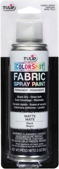 Tulip Colorshot Instant Fabric Spray Color 3Oz. Black