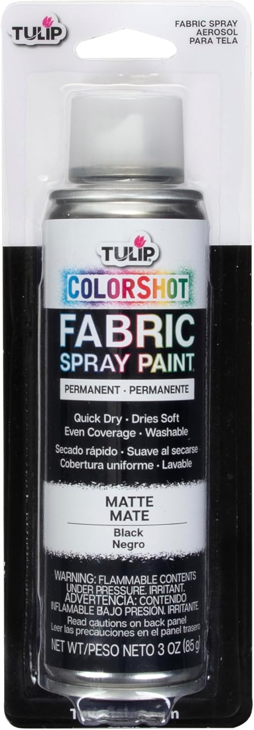 Tulip Colorshot Instant Fabric Spray Color 3Oz. Black