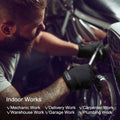 COOLJOB Touchscreen Utility Work Gloves for Men, Breathable Cooling Safety Gloves for Camping, Gardening, Hiking, Running and Driving, Lightweight