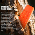 AR-PRO 6 Pack Tree Felling Wedges with Spikes for Safe Tree Cutting – 5.5” Wedges with Storage Bag; 6 Felling Dogs to Guide Trees Stabilize and
