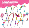 Headband Making Kit for Girls - Arts & Crafts Gift - Make Your Own Fashion Headbands for Kids - DIY Hair Accessories Set - Gift for Ages 5-12 Year