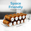 Utopia Kitchen Soda Can Organizer and Dispenser for Refrigerator/Pantry - Durable Can Storage Organizer Fridge & Kitchen Organization - (Clear,
