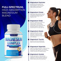 Magnesium Complex 7 Elemental Magnesium Supplement 1000mg – Magnesium Glycinate, Citrate, Malate, Taurate, Oxide, Aspartate, Orotate Non-GMO 90