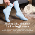 Unboxme Gifts Warm & Cozy Ultra-Luxe Cloud Sock, Gift for Women & Men 1 Pair Blue