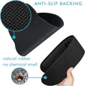 Comfy Mee Premium Memory Foam Keyboard and Mouse Wrist Rest Pads Set- for Comfortable Typing &Wrist Pain Relief (Pack of 2) Black 2P-Keyboard and