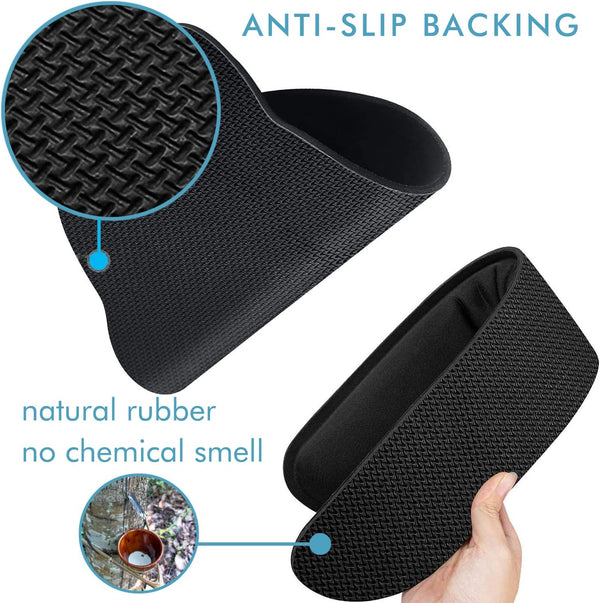 Comfy Mee Premium Memory Foam Keyboard and Mouse Wrist Rest Pads Set- for Comfortable Typing &Wrist Pain Relief (Pack of 2) Black 2P-Keyboard and