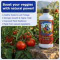 Neptune’s Harvest Organic Tomato & Vegetable Plant Fertilizer (2-4-2) - Liquid Plant Food w/Fresh Fish, Seaweed, Molasses, Yucca Extract, & Humic