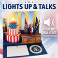 Donald Trump Pop Up Birthday Card with Real Voice & Music - 3D Oval Office