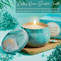 Birthday Gifts for Women Self Care Get Well Soon Gifts, Ocean Relaxing Spa Gift Basket Thinking of You Care Package with Flannel Blanket,