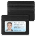 FINTIE Slim Minimalist Front Pocket Wallet RFID Blocking Credit Card Holder | Card Cases with ID Window for Men Women, Black
