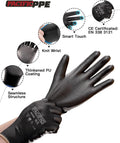 PACIFIC PPE Safety Work Gloves Medium(Fits like S) Black (18 Pairs)