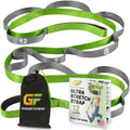 Gradient Fitness Stretching Strap for Physical Therapy, 12 Multi-Loop Stretch Strap 1" W x 8' L, Neoprene Handles, Physical Therapy Equipment,