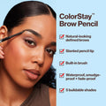 Revlon ColorStay Brow Pencil, 210 Soft Brown, 0.021 oz
