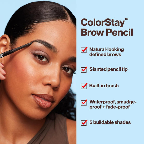 Revlon ColorStay Brow Pencil, 210 Soft Brown, 0.021 oz