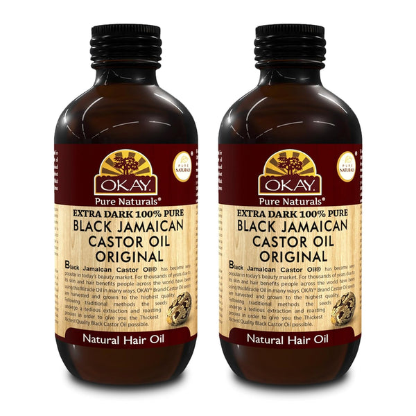 Okay MEN Castor Oil Beard & Hair Growth Oil - Beard Growth Oil Treatment for Men, Moisturizer for Soft Hair with Natural Ingredients, Hexane Free