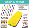 Friendship Bracelet Making Kit Toys, Ages 7 8 9 10 11 12 Year Old Girls Gifts Ideas, Birthday Present for Teen Girl, Arts and Crafts String Maker