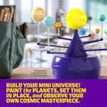 Dan&Darci 360° Orbiting Solar System for Kids - Paint & Build Model Kit - Arts and Crafts for Kid Ages 8-12, 4-6, 4-8, 6-8 - Space Toys 8-10 -