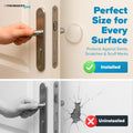 STRONGEST HOME Door Stoppers (Medium) 2" - Door Stop for Wall with Strong Back Adhesive - Quiet and Shock Absorbent Silicone Wall Protectors from