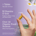 Garden of Life Organics Multivitamin for Women - Women's Once Daily Multi - Whole Food Multi with Iron, Biotin, Vegan Organic Womens Multivitamin