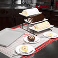 Fat Daddio's POB-10151 Anodized Aluminum Jelly Roll Pan, 10 x 15 x 1 Inch