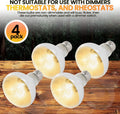 CALPALMY (4-Pack 100W Reptile Heat Lamp Bulbs - UVA Daylight Basking Light Bulbs for Reptiles, Turtles, Lizard, Bearded Dragon and Amphibians -