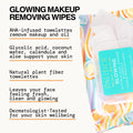 Pacifica Beauty | Glowing Makeup Remover Wipes | Gycolic Acid, Coconut Water, Aloe Infused | Daily Cleansing + Exfoliating | Clean Skin Care |