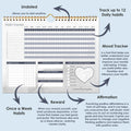 Habit Tracker Is a Great Productivity Tools Used as Habit Tracker Journal Workout Calendar, Habit Tracker Planner Goal Journal, Habit Tracker