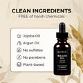 Golden Grooming Beard Oil for Men - Natural Beard Conditioner with Sweet Almond, Golden Jojoba & Argan Oil - Hydrating Beard Softener with Vitamin
