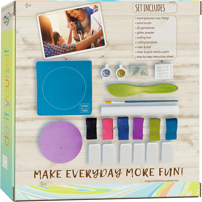 Hapinest Make Your Own Clay Jewelry Dish Craft Kit for Girls for Girls Ages 8 9 