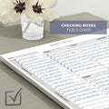 Weekly to Do List Notepad, 60 Page Task Planning Pad W/Daily Checklist, Priority Todo Checkbox & Notes. Desk Notebook to Organize Office 11 X 8.5