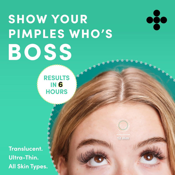 Dots for Spots Acne Pimple Patch For Face, Fast Acting, Translucent Hydrocolloid Zit Pimple Patches that Unclog Pores, Korean Skincare, Vegan,