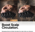 TOOLETRIES Scalp Scrubber - Silicone Exfoliating Hair Scrubber for Men, Bath & Shower Accessories - Durable Scalp Massager That Boosts