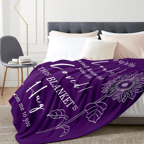 Get Well Gifts for Women after Surgery - Hug Blanket - Thinking of You Gift for Mom Friend Sister - Feel Better Inspirational Gifts for Women -