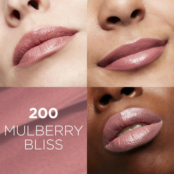 L'Oreal Paris Glow Paradise Hydrating Balm-in-Lipstick with Pomegranate Extract, Mulberry Bliss, 0.1 Oz 200 Mulberry Bliss 0.10 Ounce (Pack of 1)