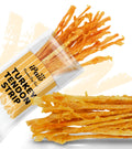 Turkey Tendons for Dogs, 100% Turkey and US Sourced Raw Material, Hypoallergenic, All Natural Human Grade Puppy Chew, Rawhide Alternative Dog