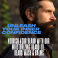 Bluebyrd Pure & Simple Unscented Beard Oil - For Sensitive Skin -100% Natural Conditioner and Softener For Men - Hydrates and Moisturizes for