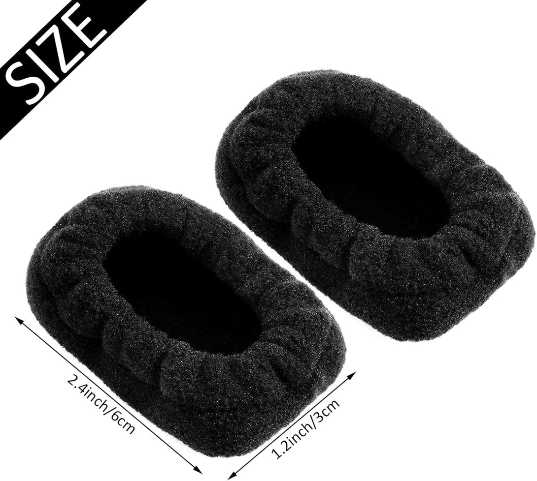 4 Pair Walker Ski Glide Covers Ski Glide Sock Covers Rollator Glider Accessories Fit Pad for Indoor and Outdoor Use, Black