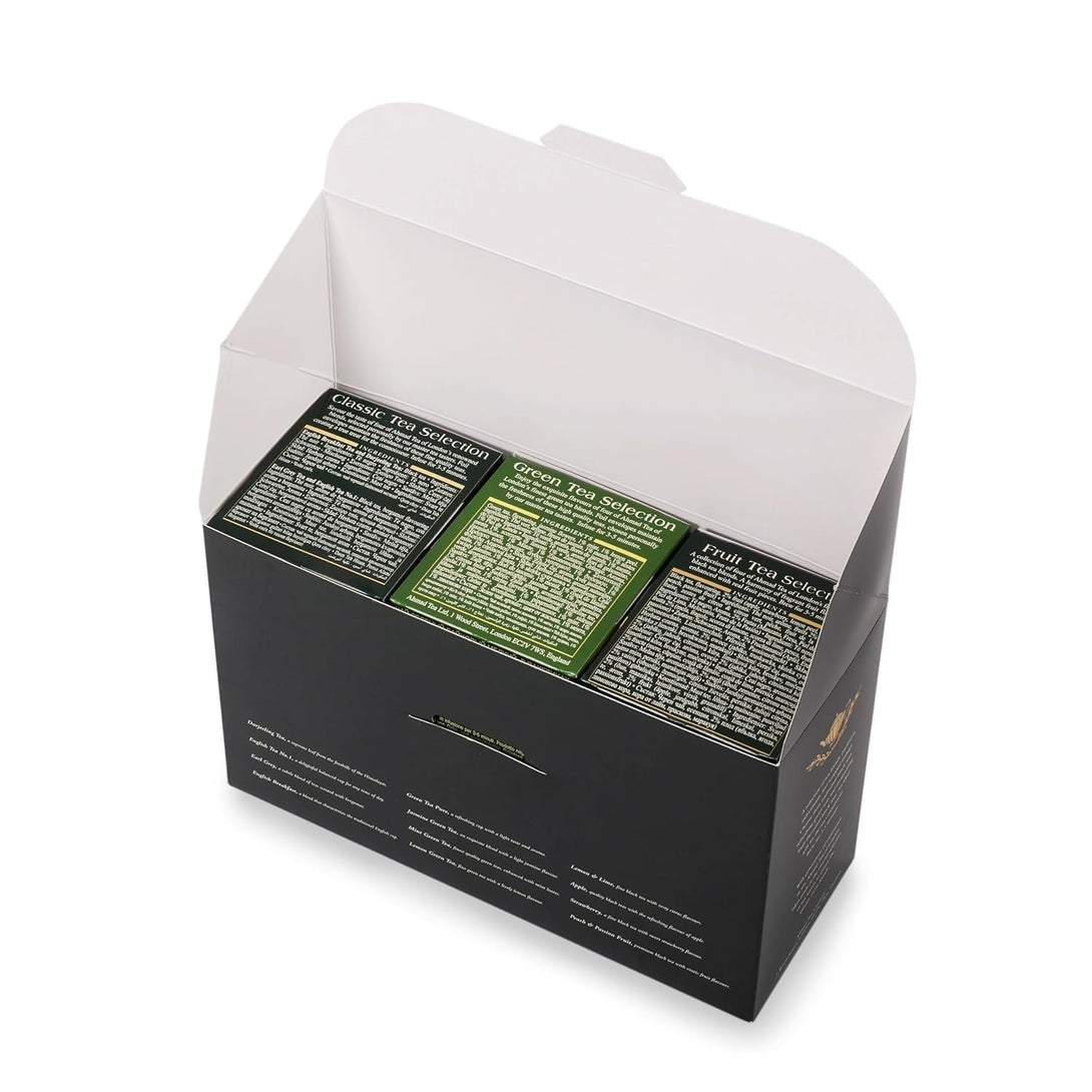 Ahmad Tea Variety Gift Box, 60 Foil Enveloped Teabags, Twelve Teas, 1 Count