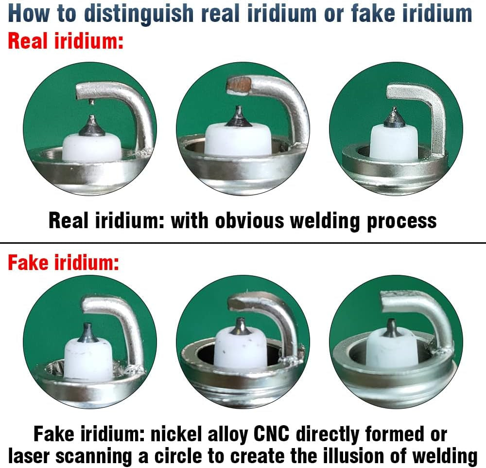 8Pcs 41-962 Upgrad Real Iridium Spark Plugs 19299585 for Chevrolet Chevy, GMC, Cadillac, Buick, Hummer, Pontiac,Silverado Suburban Avalanche GMC Yukon SIERRA XL LS2 LS3 LS4 LS7 Engines 4.8L 5.3L 6.0L