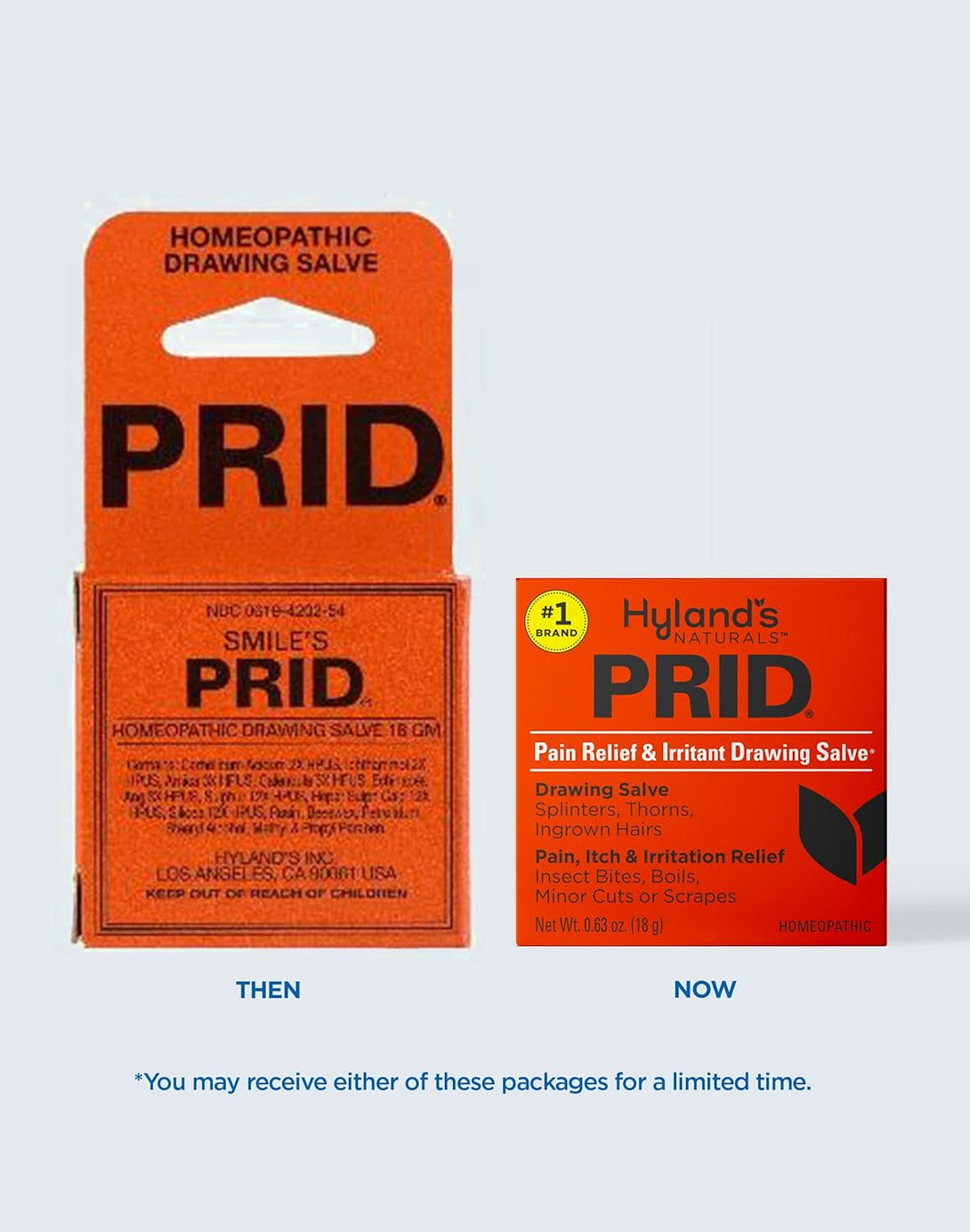 Hyland'S PRID Drawing Salve, Topical Skin Irritation Relief, for Splinters, Thorns, Ingrown Hairs, Itch Relief for Bug Bites, Boils, Minor Cuts & Scrapes, 18 Grams