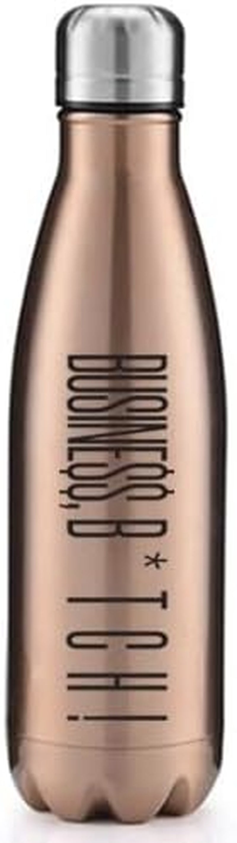 THE CEO 17Oz Business Stainless Steel Water Bottle with Three-Layer Insulation - Leak-Proof Reusable Bottles for Travel & Gym - Stay Hydrated with a Insulated Bottle for Outdoor Adventures - Rose Gold