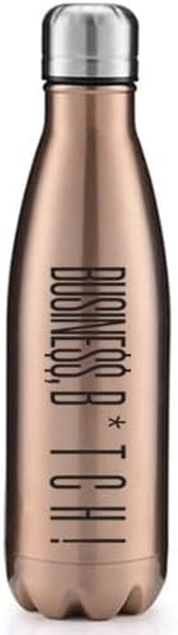THE CEO 17Oz Business Stainless Steel Water Bottle with Three-Layer Insulation - Leak-Proof Reusable Bottles for Travel & Gym - Stay Hydrated with a Insulated Bottle for Outdoor Adventures - Rose Gold