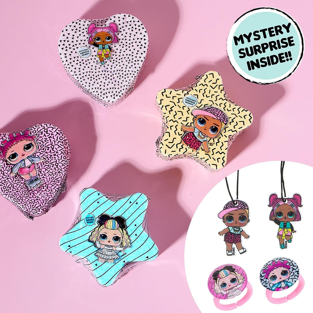 L.O.L. Surprise! 4Pc Bath Bomb Set - Non-Toxic, Kid-Safe Bath Bombs for Girls, Spa Gifts & Bath Accessories for Kids